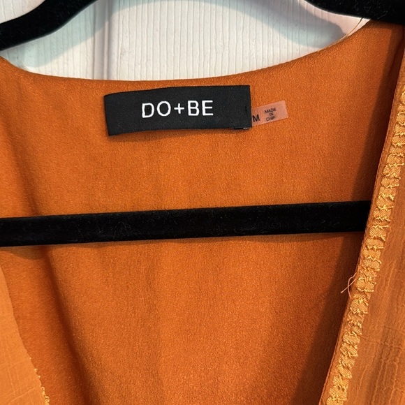 Mustard yellow striped long sleeve dress women’s medium - Picture 3 of 6